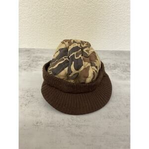 Vintage Youngan M Camo Hunting Hat Thinsulate Insulated with Fold Down Ear Flaps